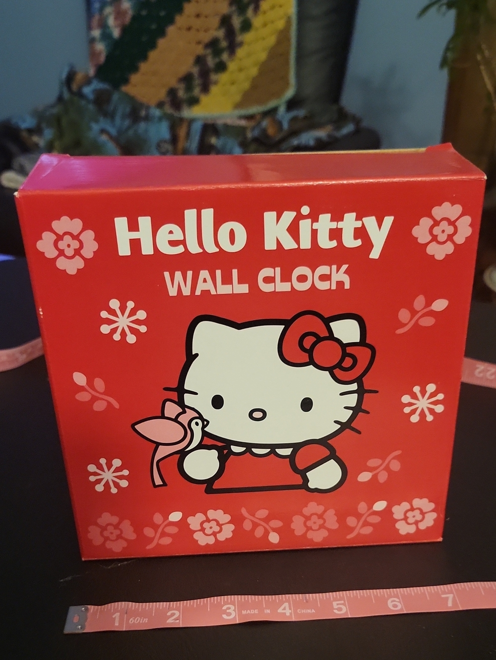 Hello Kitty Pink and White Wall Clock Box - Hello Kitty